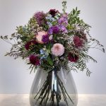 Gemengd boeket paars - L